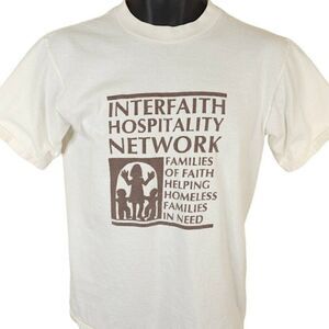 Vintage Interfaith Hospitality Network T Shirt Mens Size Small 90s Made In USA